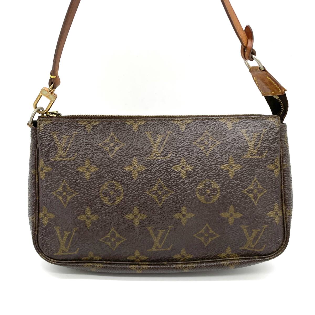 1円 LOUIS VUITTON ルイヴィトン モノグラム ポシェットアクセソワール アクセサリーポーチ ハンドバッグ M51980_画像2