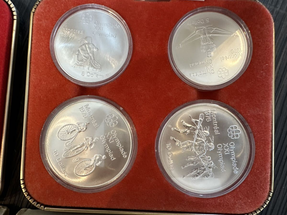希少　4セットまとめ　カナダ　モントリオールオリンピック　記念銀貨　1976年　エリザベス女王　他　記念コイン　記念メダル_画像5