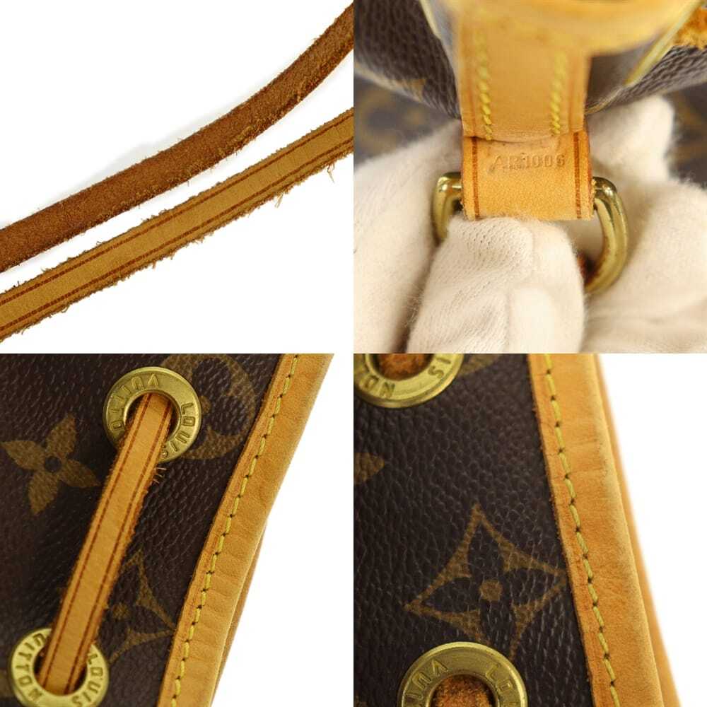 ルイヴィトン LOUIS VUITTON ハンドバッグ ミニノエ M42227 モノグラム ライン ブラウン レザー 中古B 276892_画像7