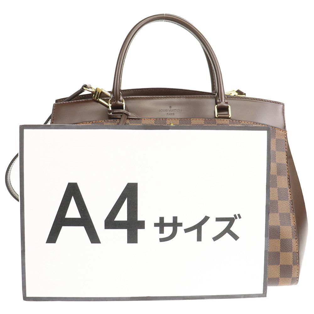 ルイヴィトン LOUIS VUITTON 2WAY ハンドバッグ リヴォリ MM N41150 ダミエ エベヌ レザー 中古A 276894_画像9