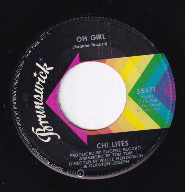 Chi-Lites - Oh Girl / Being In Love (A) SF-CN096_画像1