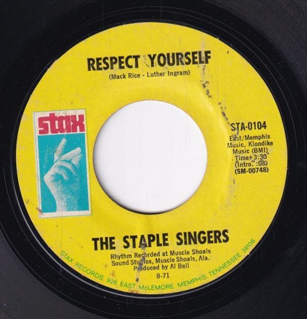 The Staple Singers - Respect Yourself / You're Gonna Make Me Cry (A) SF-CN078の画像1