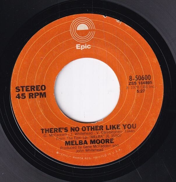 Melba Moore - You Stepped Into My Life / There's No Other Like You (A) SF-CL416_画像1