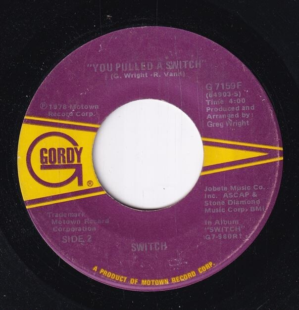 Switch - There'll Never Be / You Pulled A Switch (B) SF-CM171_画像1