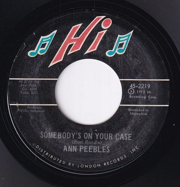 Ann Peebles - Somebody's On Your Case / I've Been There Before (A) SF-CN529_画像1