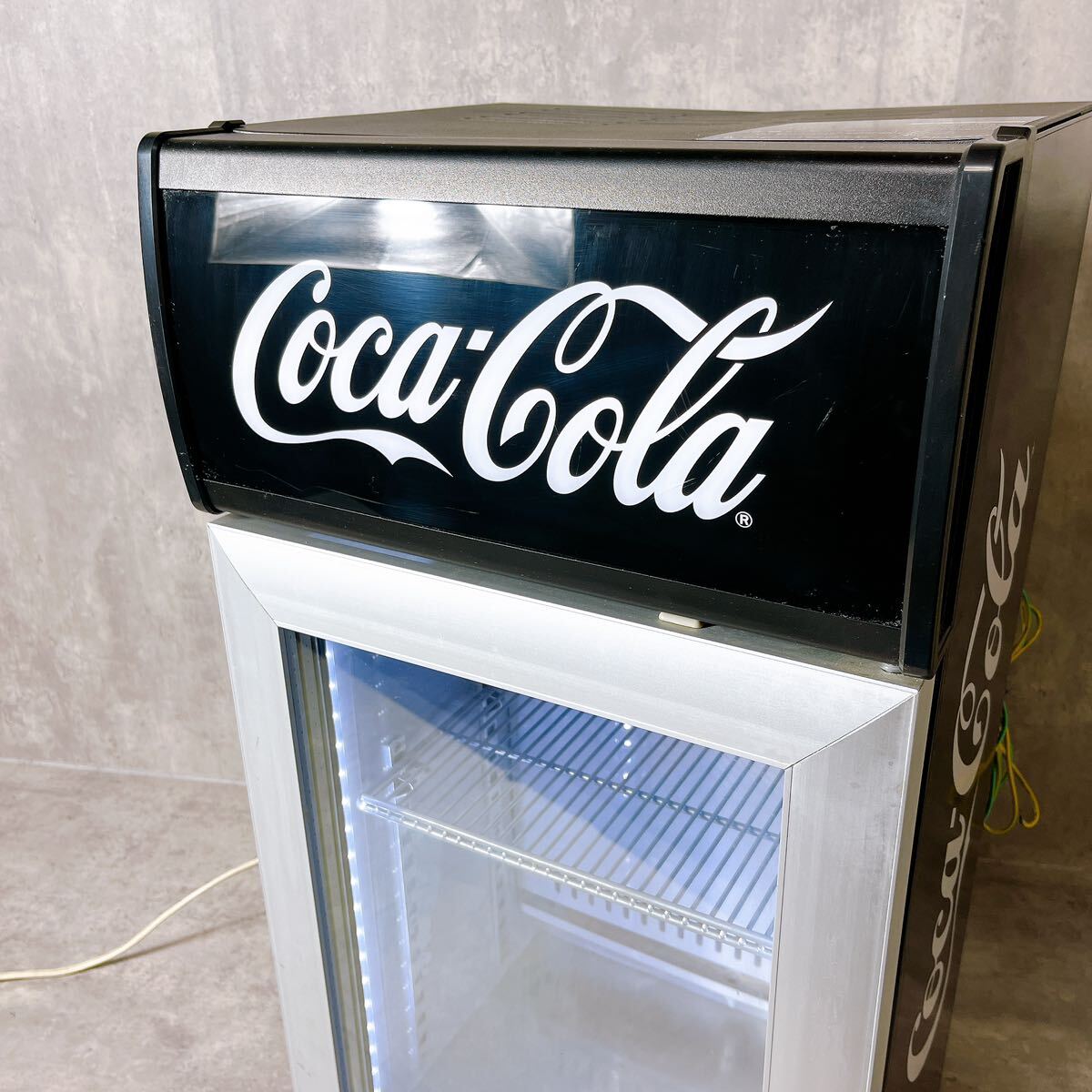 現状品　希少　レア　コカコーラ　卓上　冷蔵庫　黒　2013年製　冷蔵ショーケース　JR-CC25B_画像4