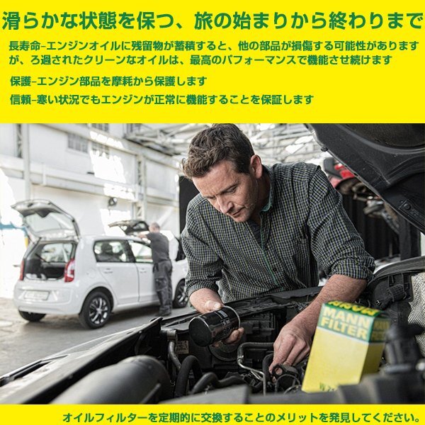 【送料無料】 MANN オイルエレメント W712/94 Volkswagen フォルクスワーゲン トゥーラン (1T) エンジン オイル フィルター 整備_画像2