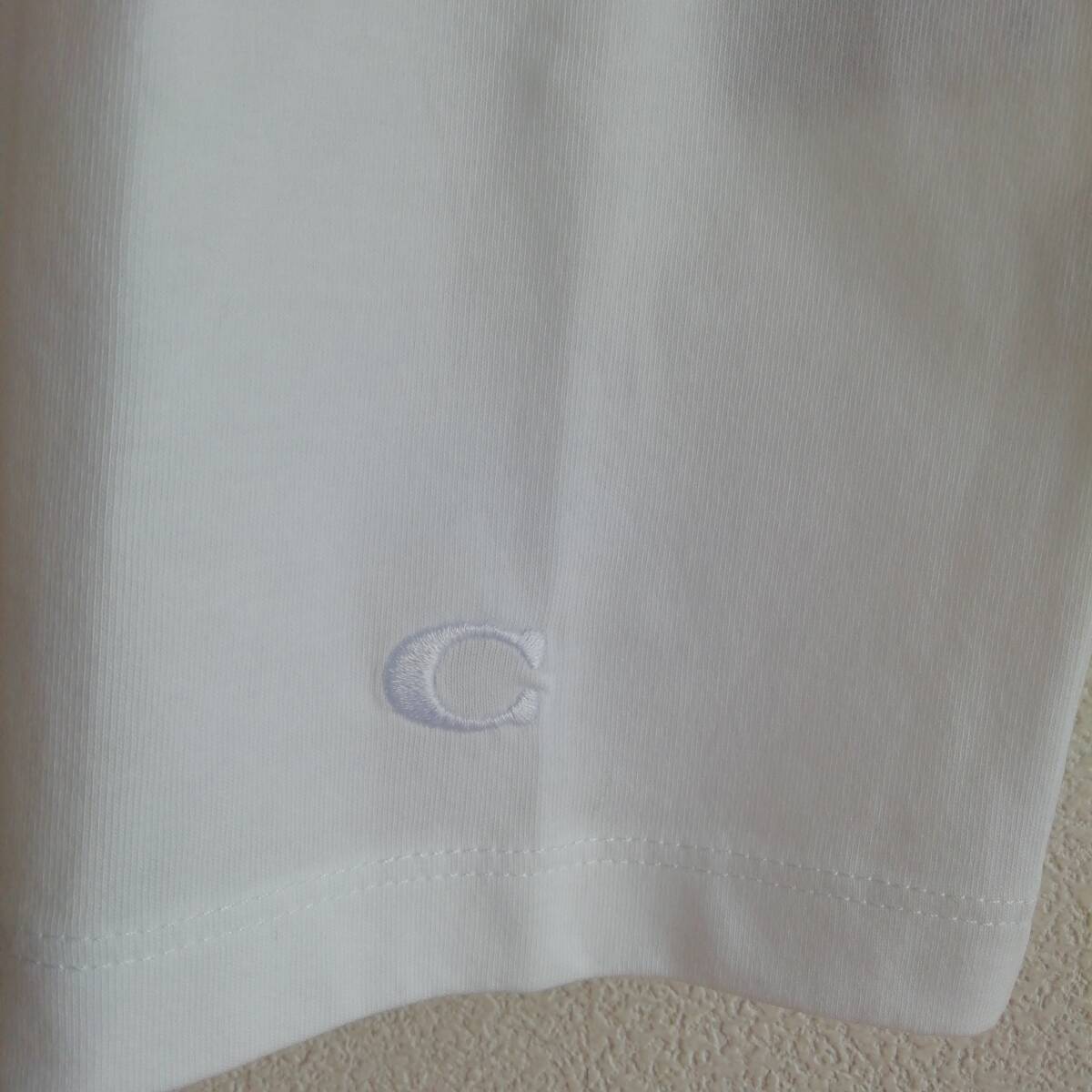 35200 jpy * new goods & regular goods guarantee * Coach COACH* signature * white T-shirt M*C9140