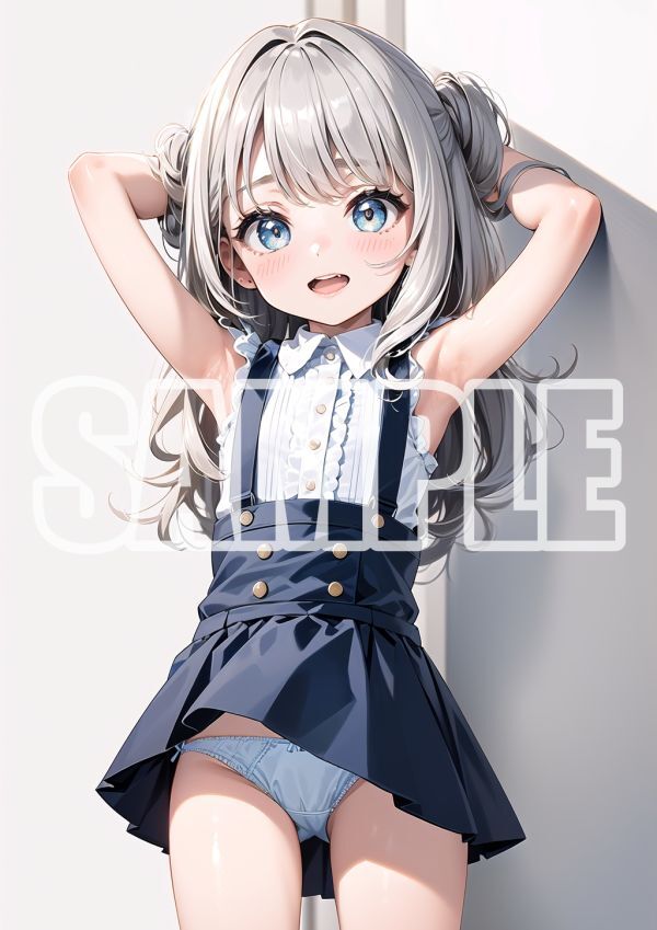 2990【高品質☆A4サイズポスター】アートポスター セクシー 美女 美少女 制服 下着 イラスト かわいい 女の子 同人 オリジナル アニメ_画像1