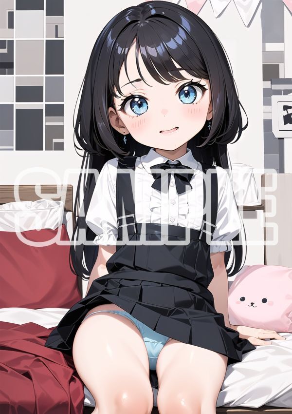 2997【高品質☆A4サイズポスター】アートポスター セクシー 美女 美少女 制服 下着 イラスト かわいい 女の子 同人 オリジナル アニメ_画像1