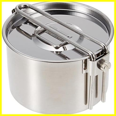 [ early stage shipping!] * made of stainless steel * Captain Stag (CAPTAIN STAG) camp for ... saucepan camping Kett ru cooker 900ml