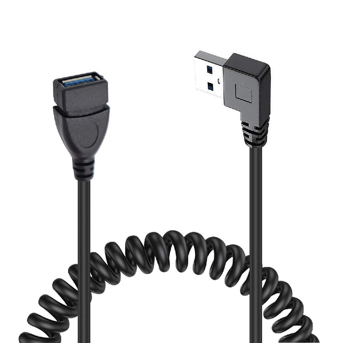 1.2m левый L направление USB2.0 эластичный кабель удлинение кабель A мужской to A женский 
