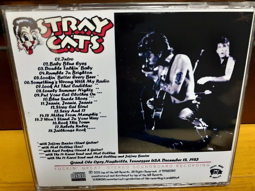ロカビリー，STRAY CATS，ストレイキャッツ，Carl Perkins／Nashville Sessions1983_画像2