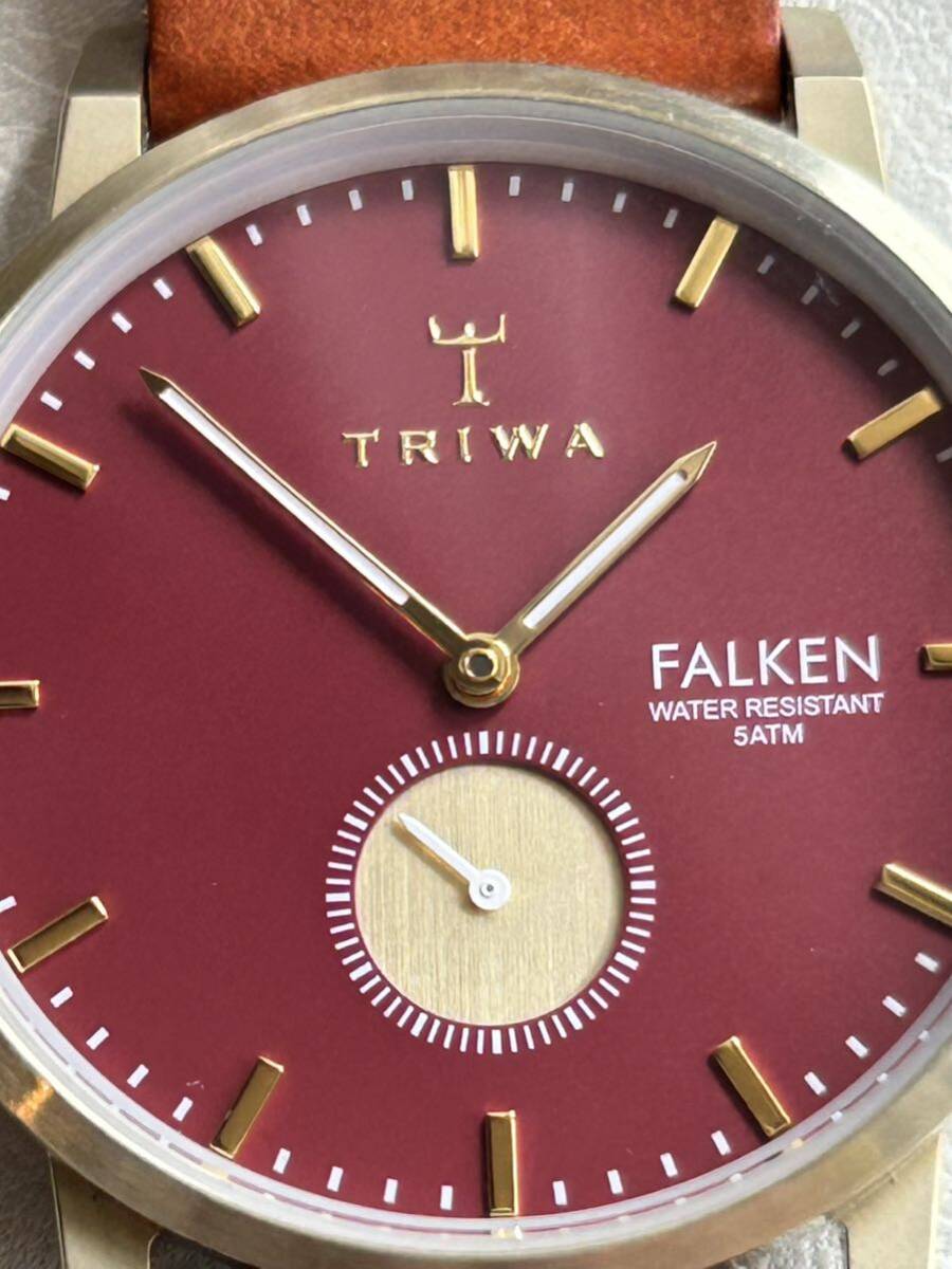 TRIWA トリワ FALKENスモセコクオーツ 稼働品_画像8