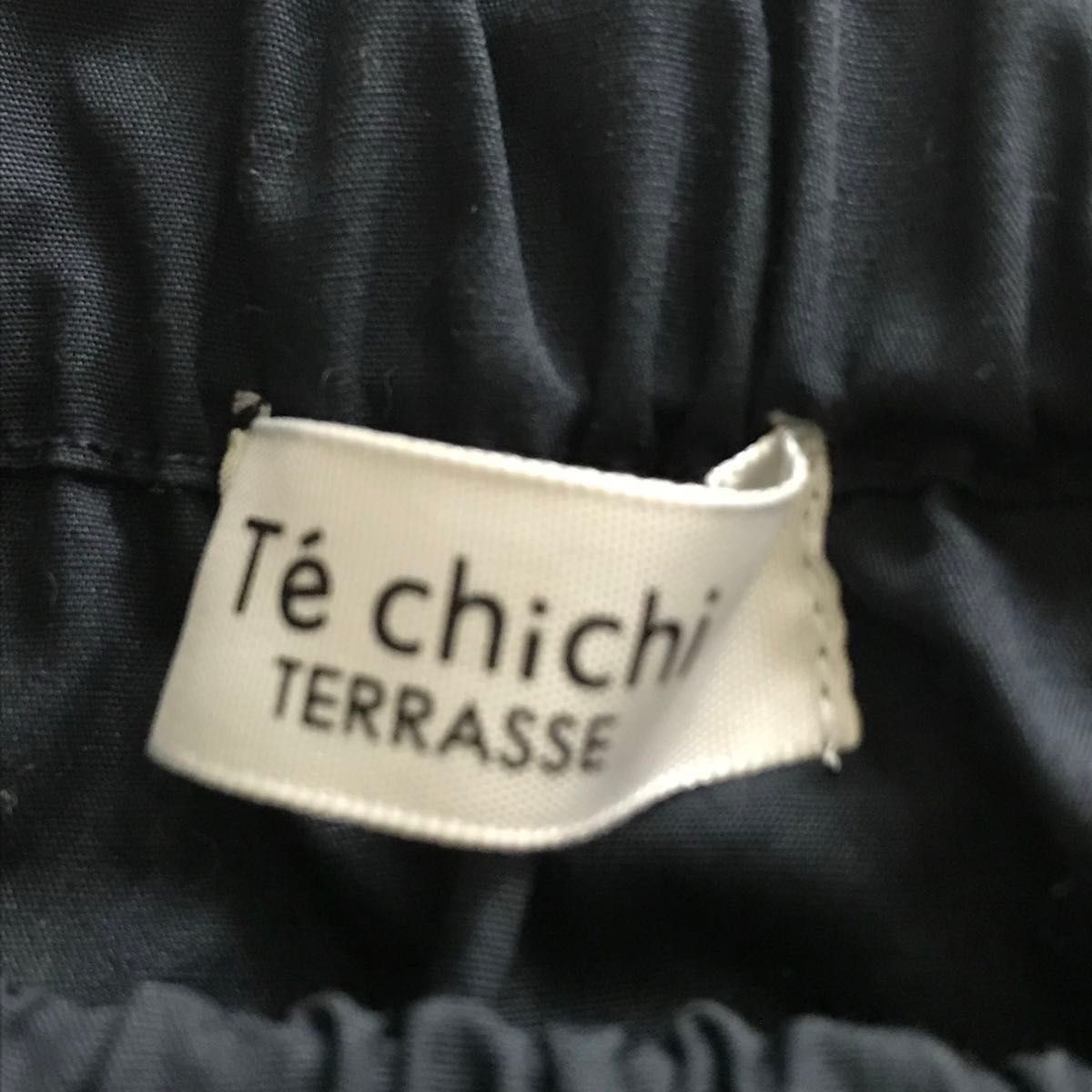 Te chichi /テチチ  ネイビー ブラウス　ウェストシャーリング 長袖 
