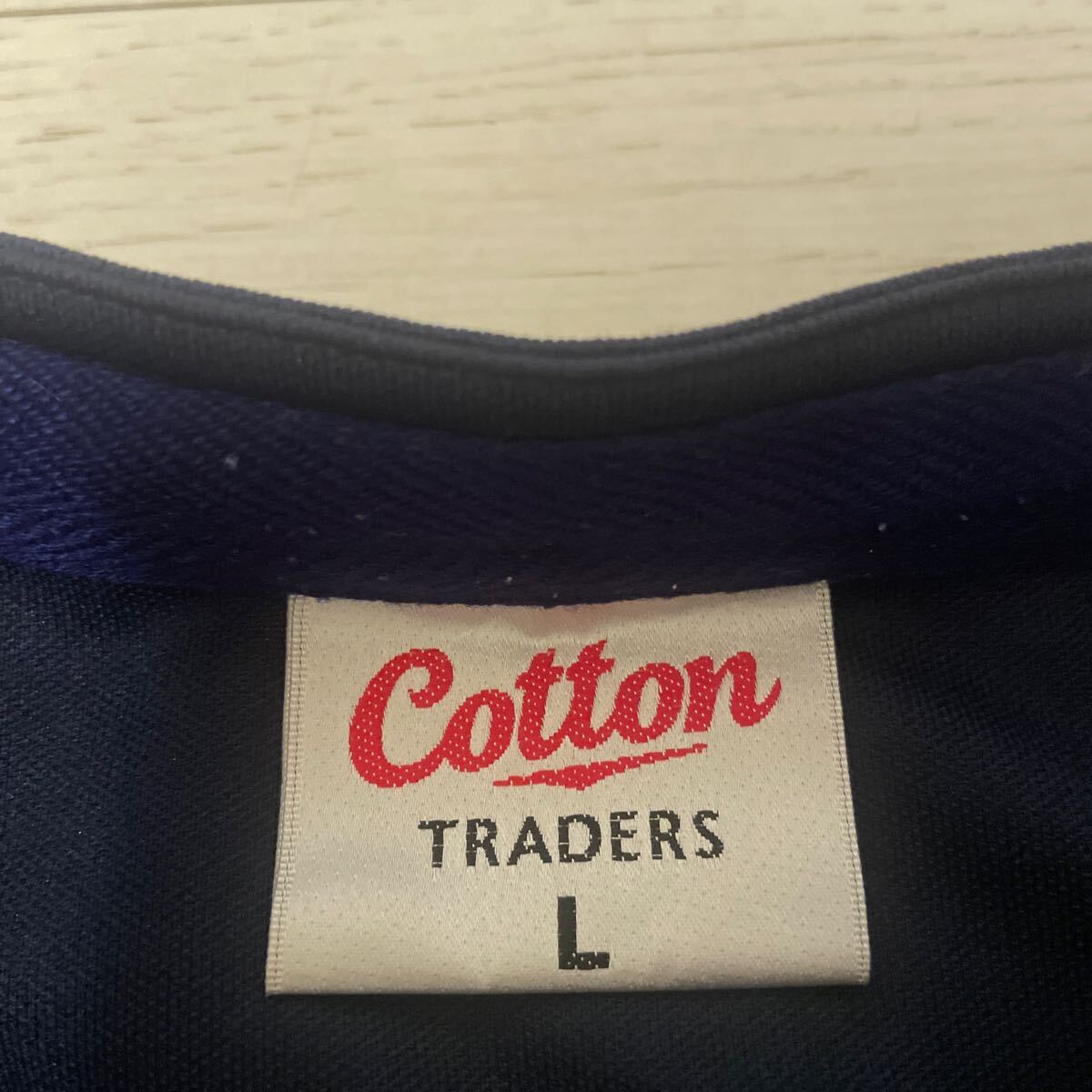 Cotton Traders コットントレーダース ラグビー 半袖シャツ サイズLの画像3
