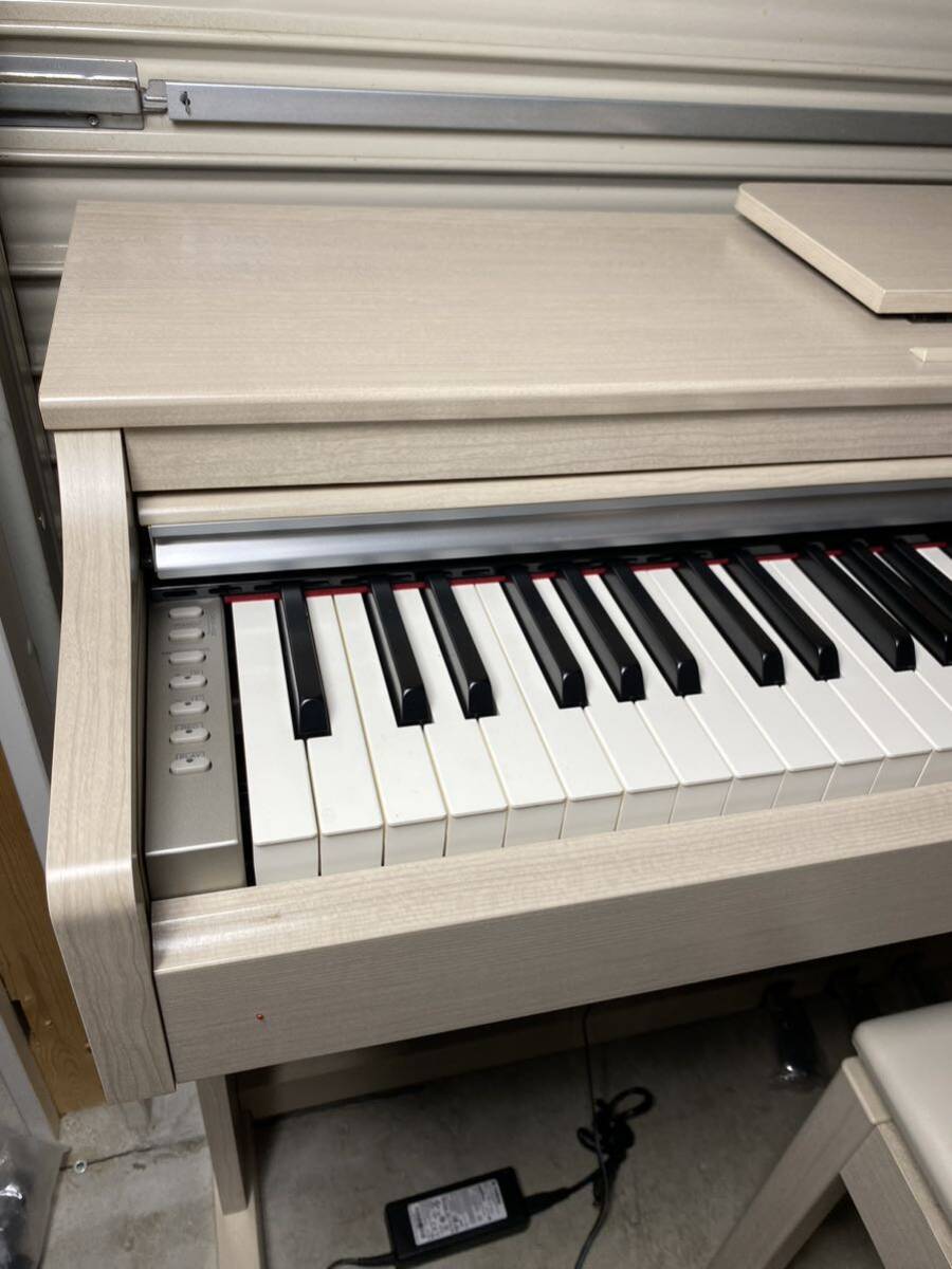YAMAHA ヤマハ 88鍵 電子ピアノ ARIUS YDP-163 2018年製 ホワイト アリウス グレードハンマー3鍵盤 引取限定_画像3