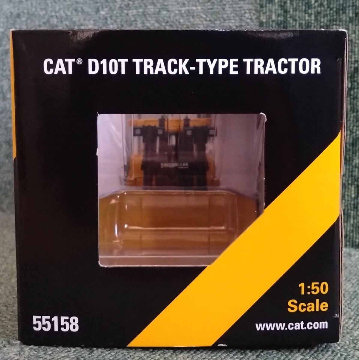 NORSCOTno- Scott 1/50 CAT D10T TRACK-TYPE TRACTOR tractor Caterpillar bulldozer shovel die-cast made unopened goods 55158