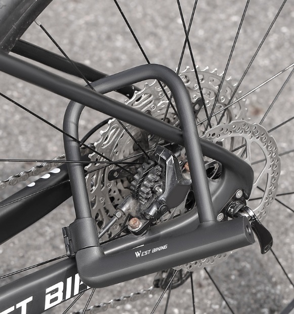  велосипед ключ U -образный замок противоугонное предотвращение преступления приложен ключ гибридный велосипед шоссейный велосипед крепкий мотоцикл мотоцикл металлический PVC чёрный установка 