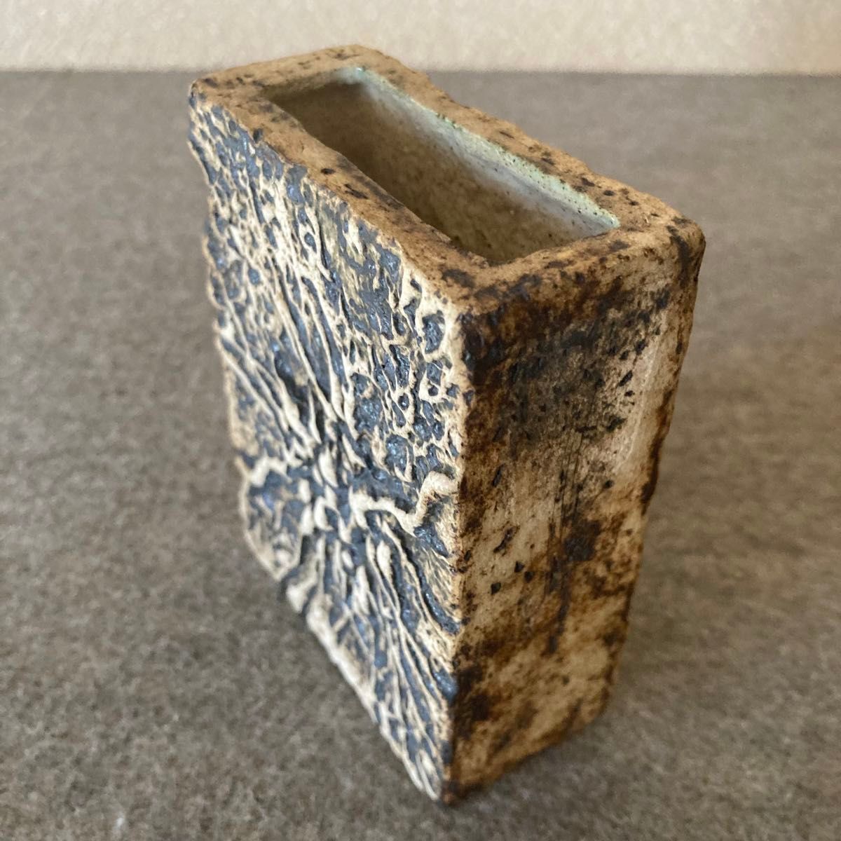 単品購入可 扁壺 花入 角形 陶器 小壺 小壷 インテリア オブジェ 単品購入可 扁壺 花入 角形 陶器 小壺 小壷 インテリア オブジェ