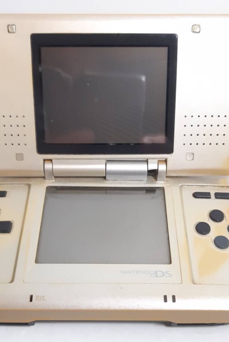 【ジャンク】任天堂　初代　DS　プラチナシルバー　充電器付属　Nintendo DS　NTR-001_画像3