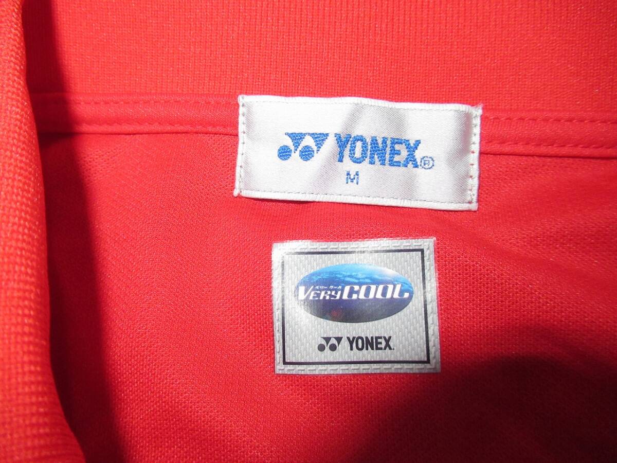 ★YONEX/ヨネックス★良品　日本製　M　VERYCOOL　ドライ半袖ポロシャツ　レッド_画像5