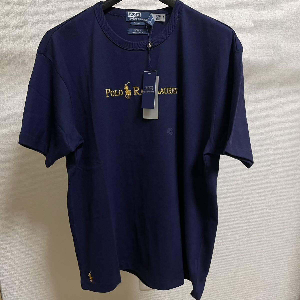 POLO RALPH LAUREN for BEAMS 別注 Gold Logo T-Shirt【Mサイズ】ポロラルフローレン×ビームス ゴールドロゴビッグティー【新品未着用】_画像6