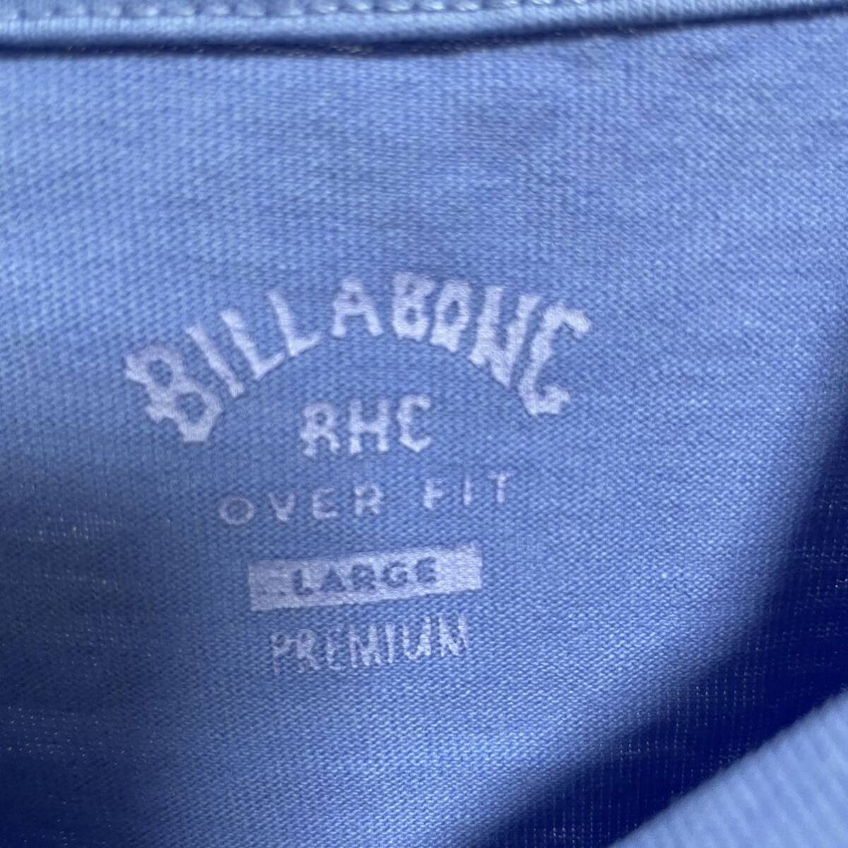 RHC × BILLABONG Logo Tee【Lサイズ】ロゴティー 半袖 Tシャツ ブルー アーチロゴ ビラボン ロンハーマン 別注 ポケットT【新品未着用】