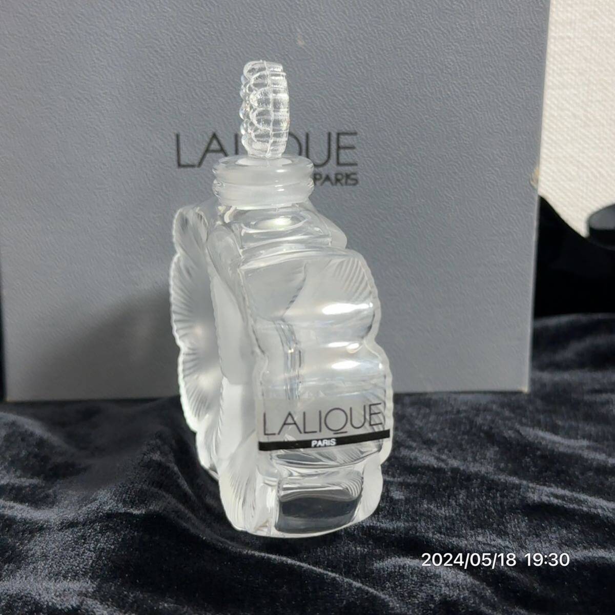 1000 иен ~ превосходный товар LALIQUE Rene *lalik редкий du*f правило 2.. цветок духи бутылка crystal стекло аромат бутылка бесплатная доставка 