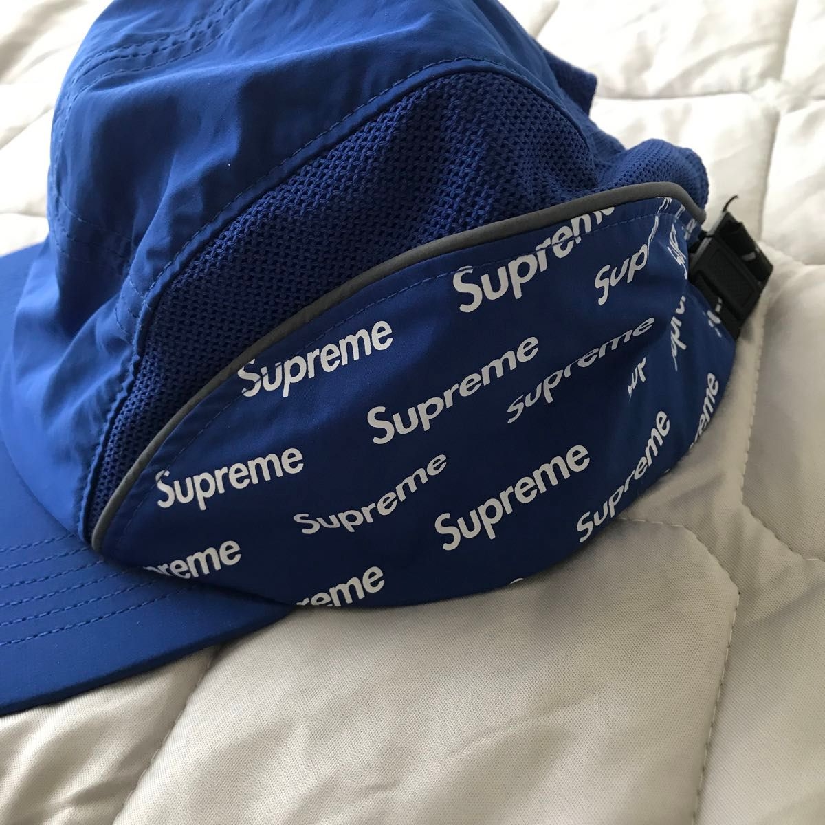 Supreme 18SS Diagonal Logo Side Panel Camp Cap シュプリーム キャンプキャップ