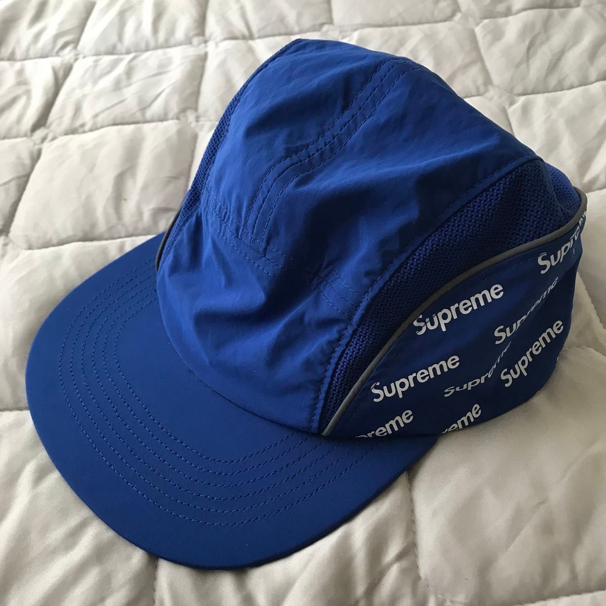 Supreme 18SS Diagonal Logo Side Panel Camp Cap シュプリーム キャンプキャップ