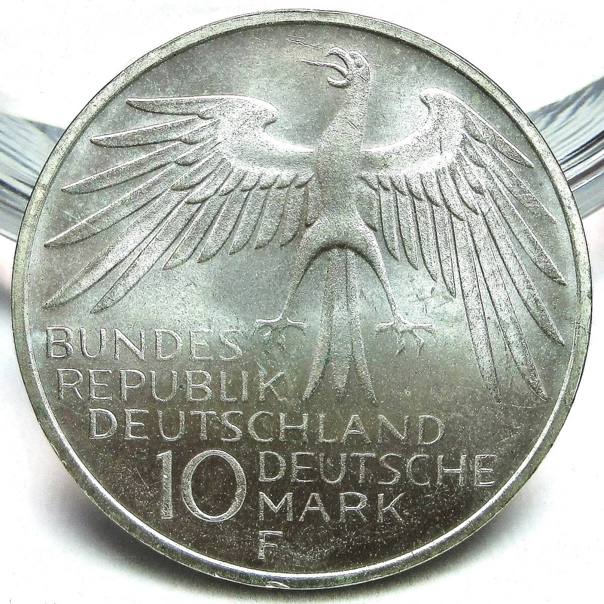 西ドイツ 10マルク銀貨 1972年 32.43mm 15.54g KM#133 ミュンヘンオリンピック記念銀貨_画像1