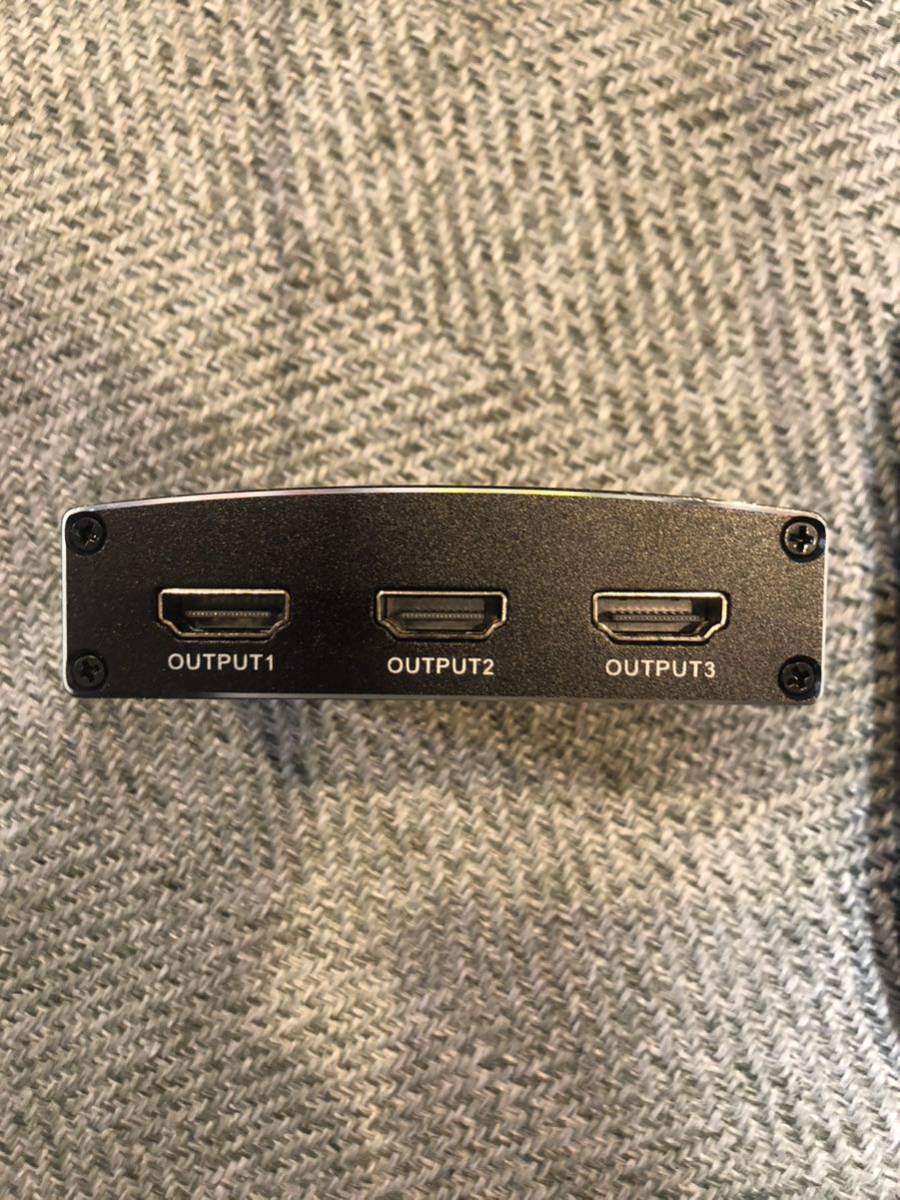 HDMI 分配器 1入力3出力 4K HDMIスプリッター EDID1.4 1×3 UHD 3D 10.2G BPS