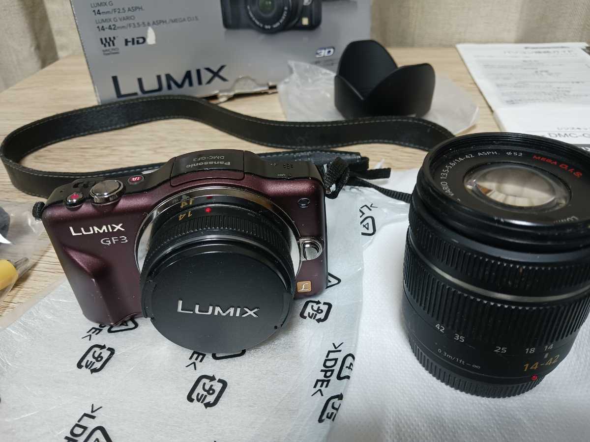 ★★パナソニック Panasonic デジタルカメラ LUMIX DMC-GF3Ｗ ダブルレンズキット (*^^*) の画像2