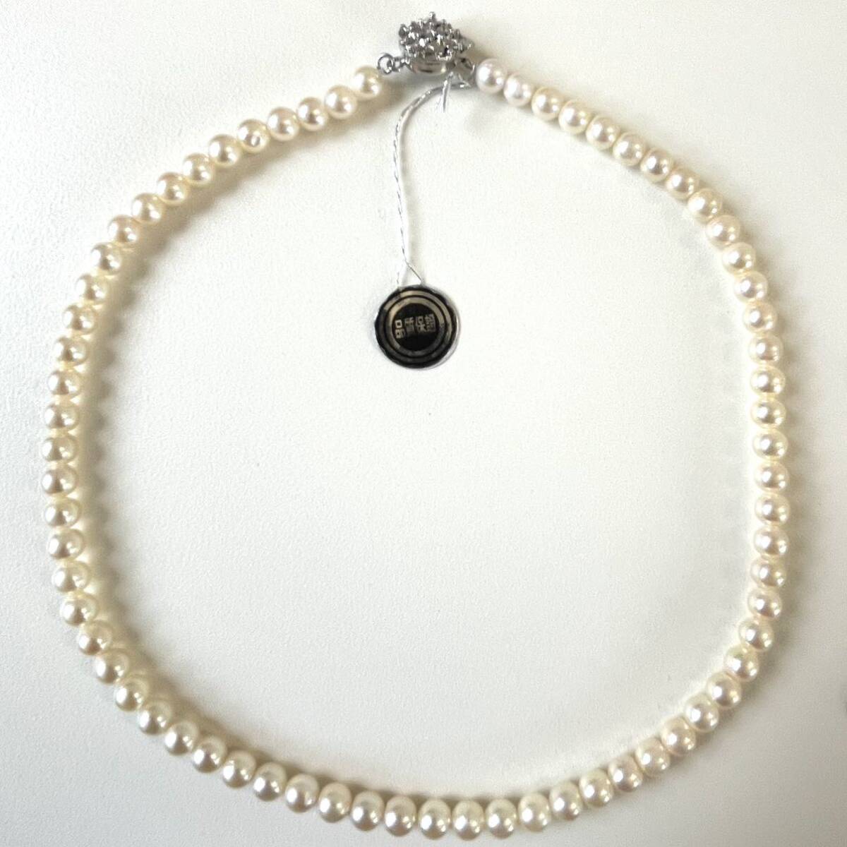 あこや真珠 5.8-6.2mm パール 本真珠 ネックレス jewelry ジュエリー Perl ホワイトの画像4