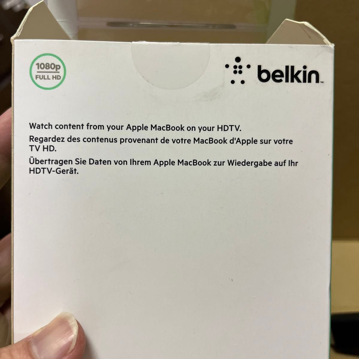 Belkin Mini DisplayPort to HDMIケーブル HDTV 4K 3.6m F2CD080BT12-A