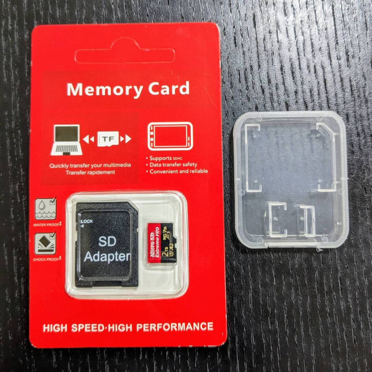 [3 pieces set ] 2TB microSD * adaptor, pra case attaching * micro SD microSD card SD card 2 tera 1TB 1 tera 128GB 64GB