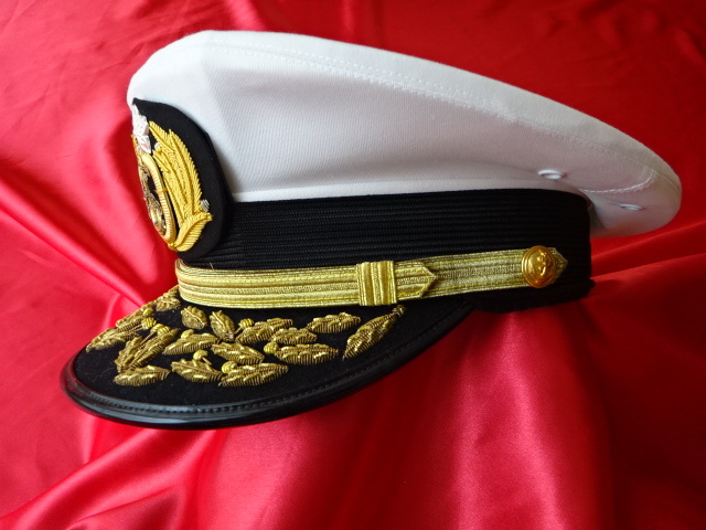 海上自衛隊将官金モール刺繍高級品（58ｃｍ・予備白トップ付き）_画像5