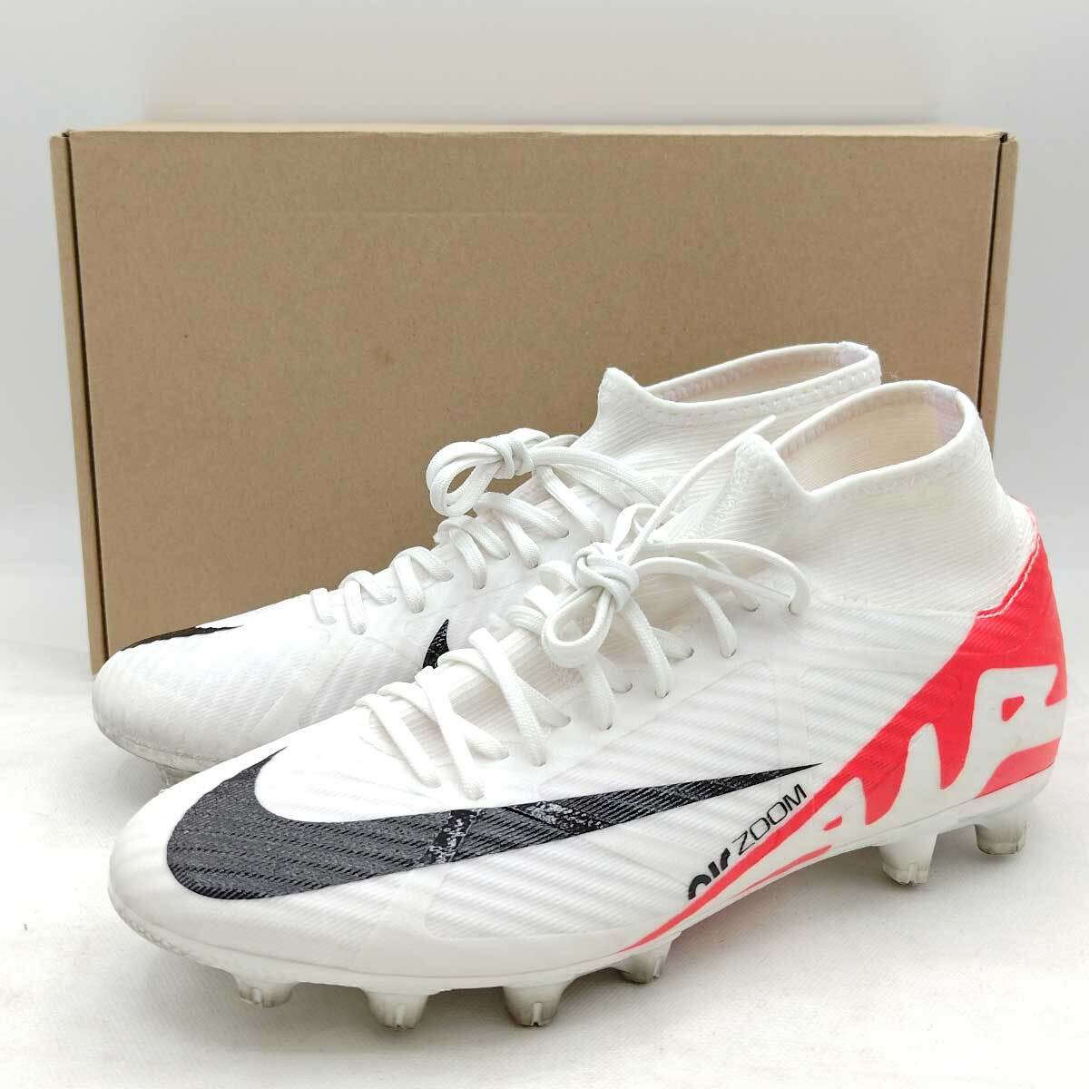 【中古】ナイキ サッカースパイク ズーム マーキュリアル スーパーフライ 9 アカデミー HG 24.5cm DJ5626-600 メンズ NIKE 土グラウンド_画像1