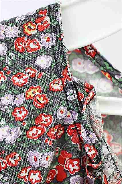 JUNYA WATANABE COMME des GARCONS flower pt pull over blouse [ used ] 20-09-13-1058-1-BL-JY-KT-ZH