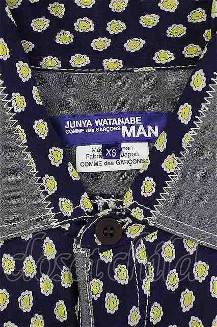 JUNYA WATANABE COMME des GARCONS 総柄半袖シャツ 【中古】 20-09-13-1096-1-BL-JY-OD-ZH_画像4