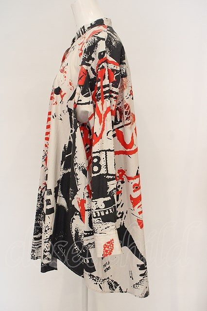 【USED】Vivienne Westwood //RED LABEL RUBBISH PRINT サークルシャツ 00 パターン 【中古】 O-24-03-24-038-bl-YM-OS_画像3