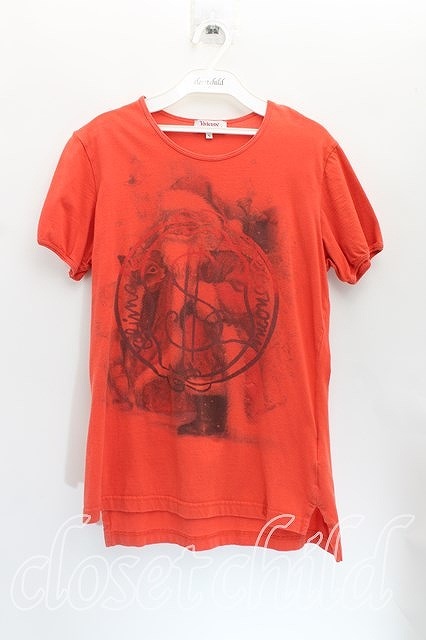 【USED】Vivienne Westwood / TS/ファーザーズクリスマスptTシャツ S オレンジ 【中古】 H-24-03-17-035-ts-OD-ZH_画像1