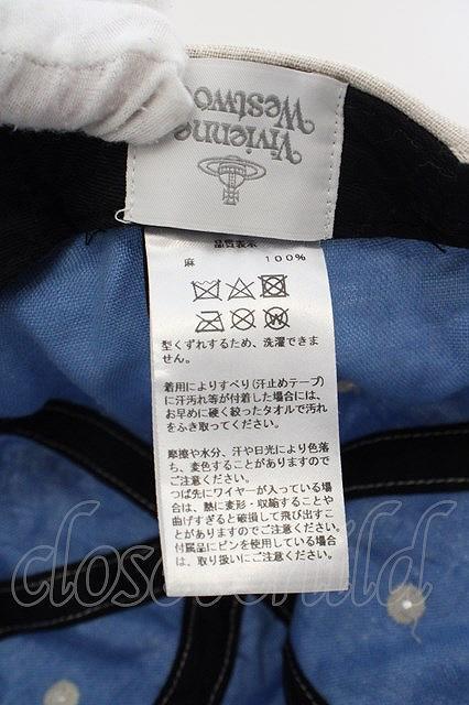 【USED】Vivienne Westwood / Elcho Street London キャップ アイボリー 【中古】 O-24-04-21-074-ha-YM-OS_画像5