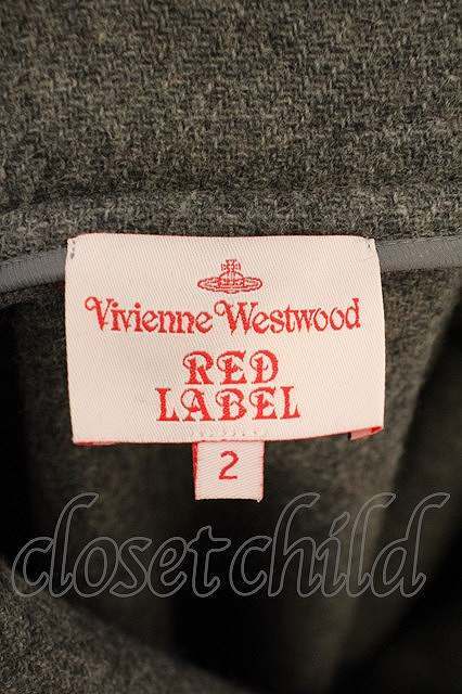 【USED】Vivienne Westwood / /ベルトネックタータンウールジャケット 2 レッド 【中古】 O-24-02-25-103-jc-YM-OS_画像8