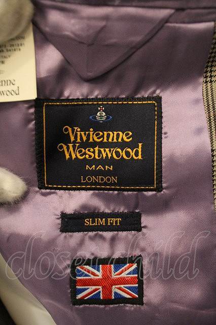 【15%OFF】【USED】Vivienne Westwood MAN / /スリムフィットチェックテーラード 48 グレー 【中古】 O-23-11-26-058-jc-YM-ZI_画像3