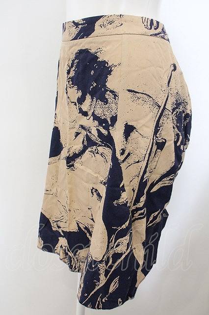 【USED】Vivienne Westwood /ラローロptスカート 1 ベージュ×ネイビー 【中古】 O-24-02-11-011-sk-IG-OS_画像2