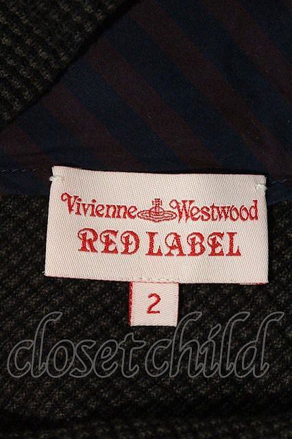 【USED】Vivienne Westwood / 首元ボーダー切り替え変形トップス 2 ボルドーＸネイビーＸ黒 【中古】 I-24-04-11-003-to-HD-ZI_画像3