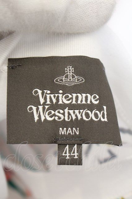 【USED】Vivienne Westwood MAN / THANK YOU リラックスTシャツヴィヴィアンウエストウッド 44 ホワイト 【中古】 O-24-05-19-020-ts-YM-OS_画像3
