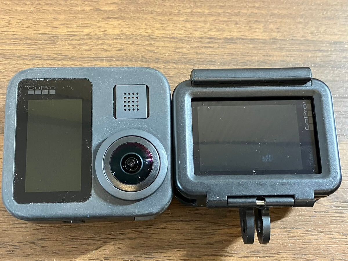 E/1216 通電OK GoPro ゴープロ セット MAX 360度アクションカメラ HERO7 Black_画像3